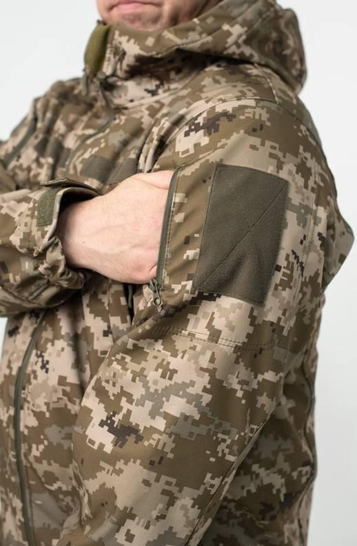 Куртка Soft Shell Пиксель Military БАТАЛИ