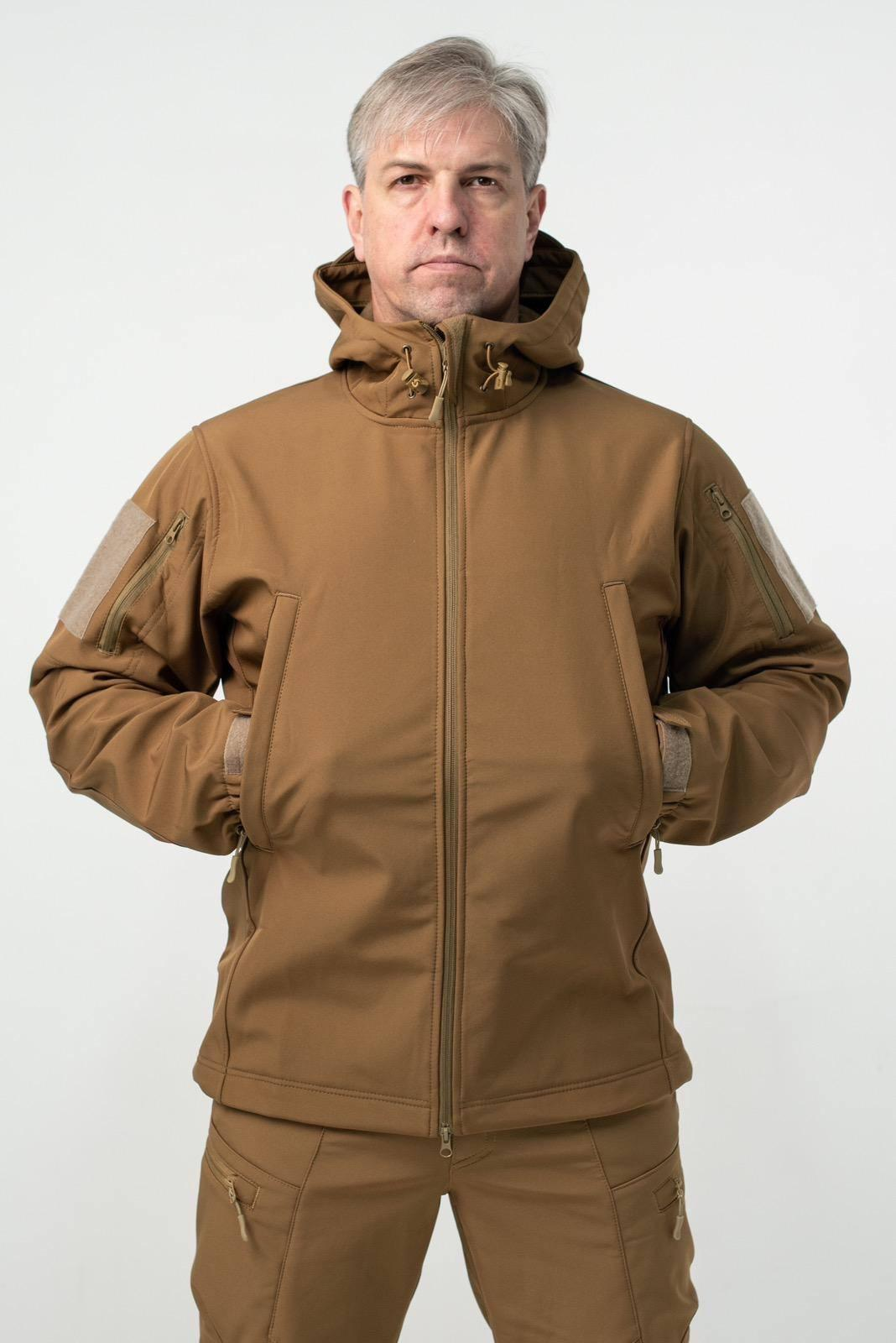 Куртка Soft Shell койот Military БАТАЛИ