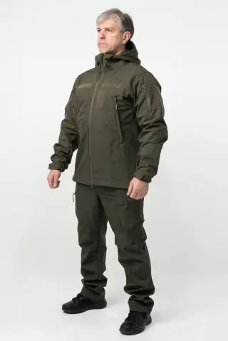 Куртка Soft Shell олива Military БАТАЛИ