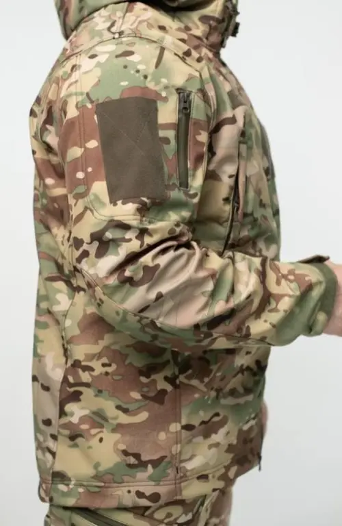Куртка Soft Shell мультикам Military БАТАЛИ