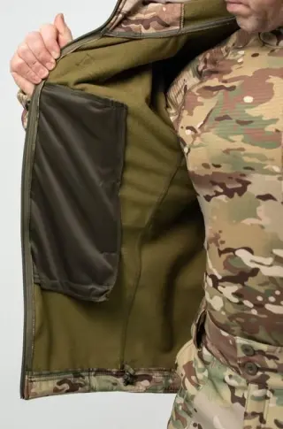 Куртка Soft Shell мультикам Military БАТАЛИ