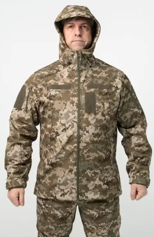 Куртка Soft Shell Піксель Military БАТАЛИ
