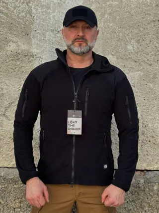 Кофта флісова соти Han-Wild Grid Fleece чорна