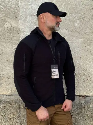 Кофта флісова соти Han-Wild Grid Fleece чорна
