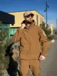 Військова куртка Проклеєна Койот утеплена на флісі , Soft Shell Military БАТАЛИ - Фото 1