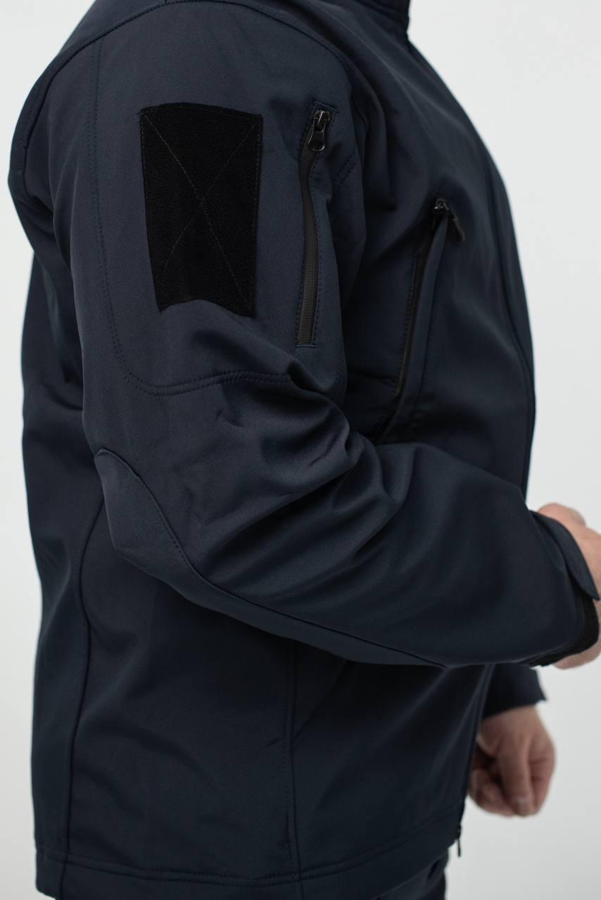 Soft Shell Jacket Navy Blue Military PLUS SIZE