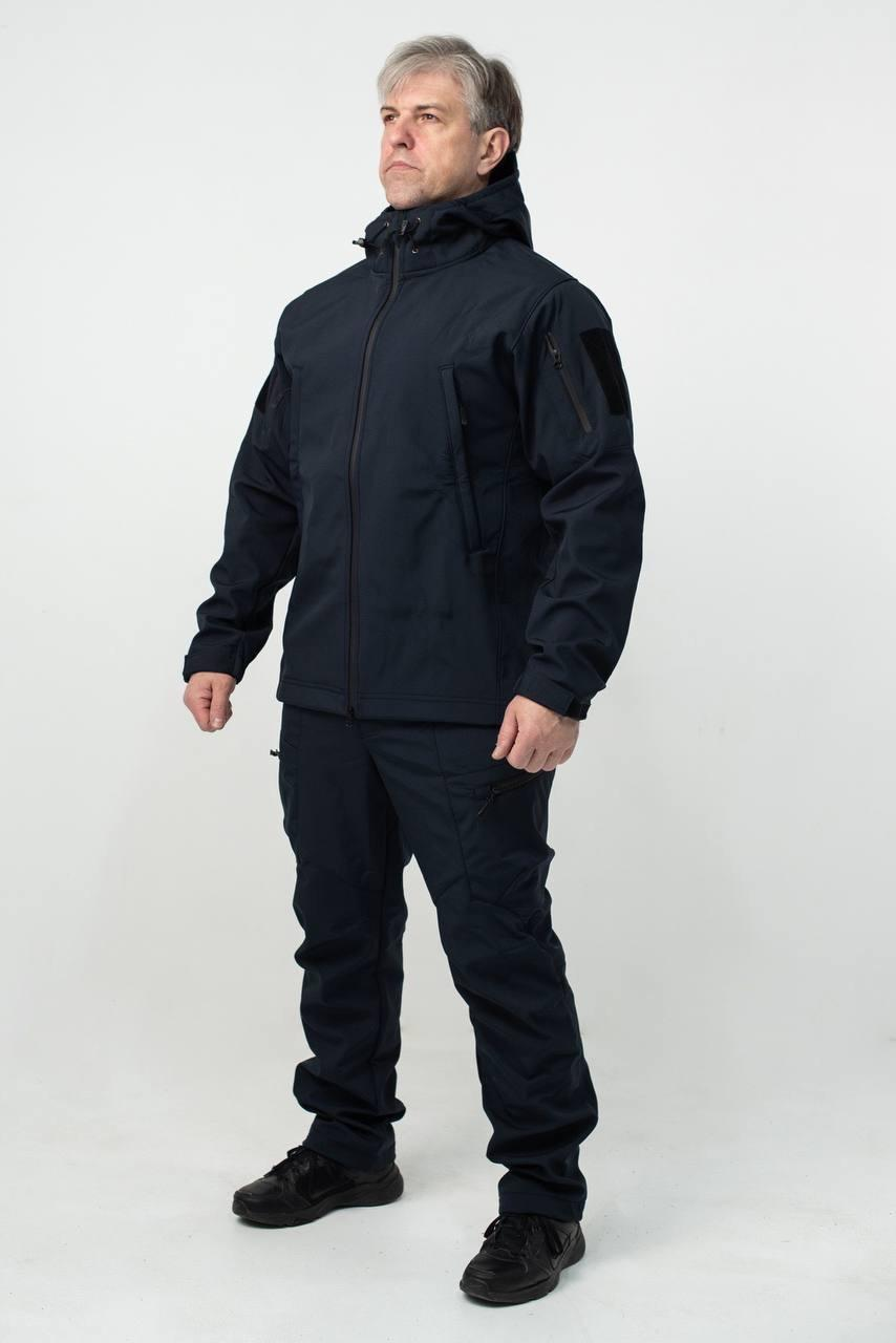 Soft Shell Jacket Navy Blue Military PLUS SIZE