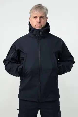 Куртка Soft Shell Синя Military БАТАЛИ