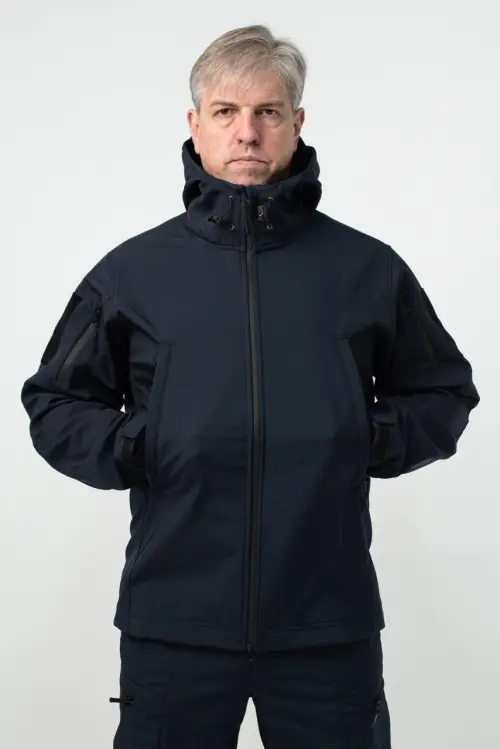 Куртка Soft Shell Синя Military БАТАЛИ