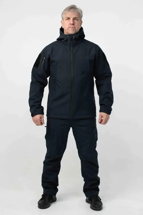 Куртка Soft Shell Синя Military БАТАЛИ