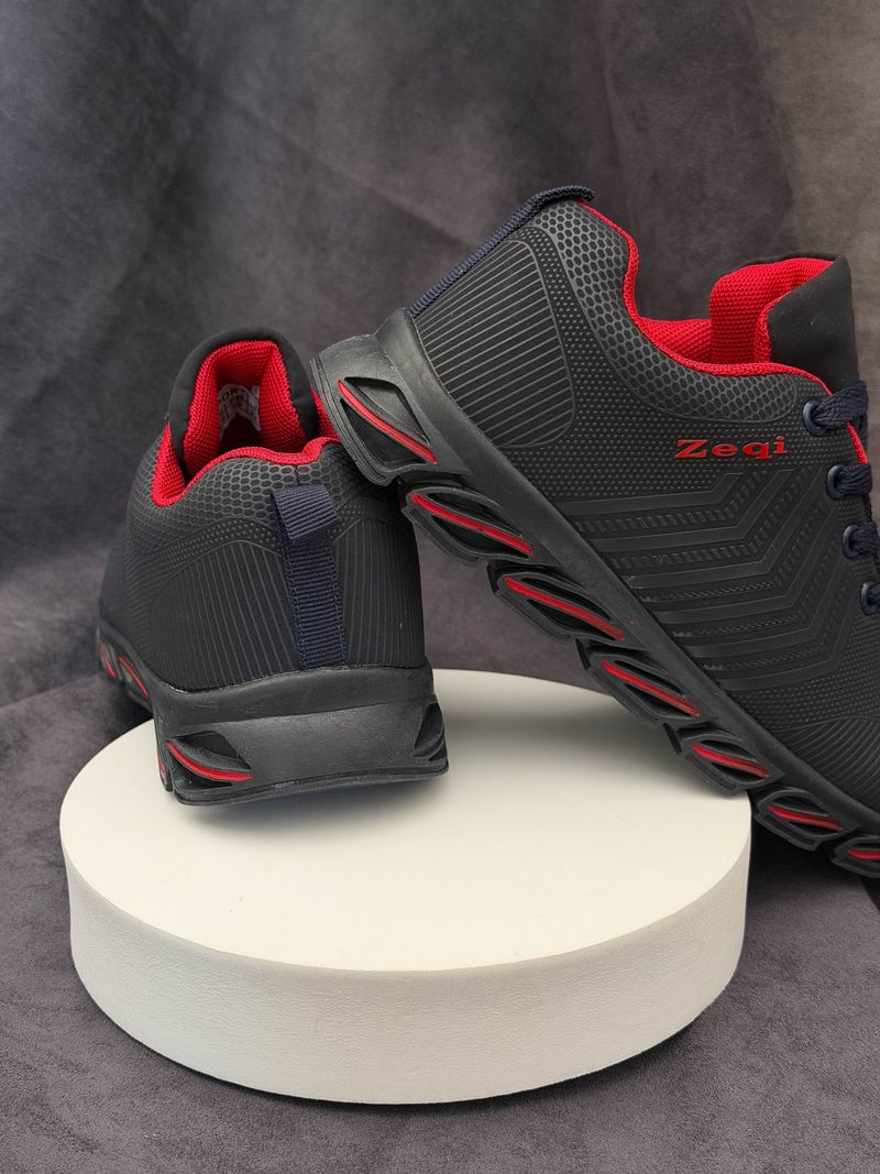 Women's Sneakers, Blue-Red Color, 243RB661