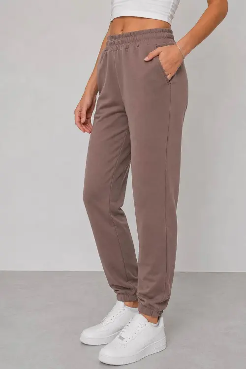 Women's Sports Joggers, Mocha Color, 257R2015