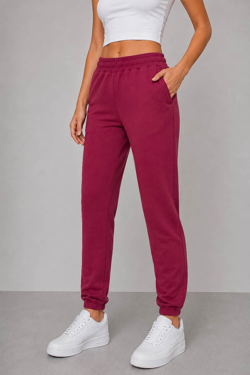 Women's Sports Joggers, Burgundy Color, 257R2015