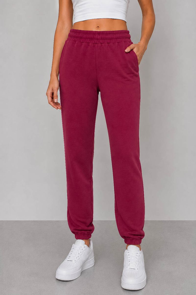 Women's Sports Joggers, Burgundy Color, 257R2015
