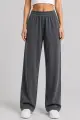 Women's solid color sports pants, gray color, 257R637 - Photo 1
