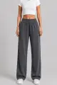Women's solid color sports pants, gray color, 257R637 - Photo 2
