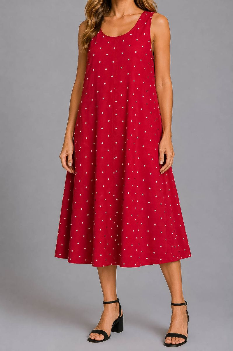 Everyday Sundress Soft, Red Color, 214R207-7
