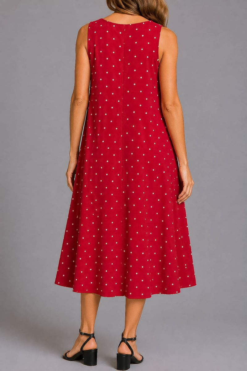 Everyday Sundress Soft, Red Color, 214R207-7