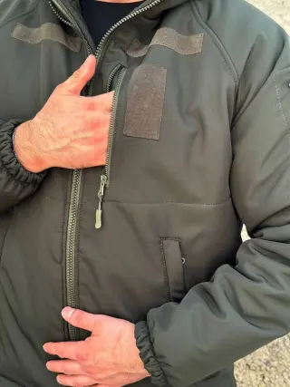 Зимова тактична куртка Soft Shell з утепленням Omni-Heat Olive