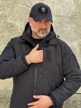 Зимова тактична куртка Soft Shell з утепленням Omni-Heat Black