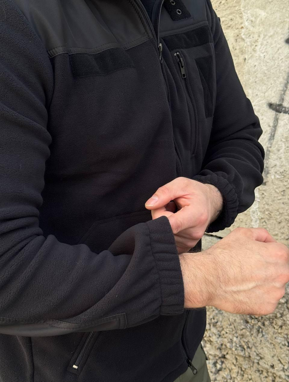 Black Fleece Jacket Police — Fleece Zip-Up