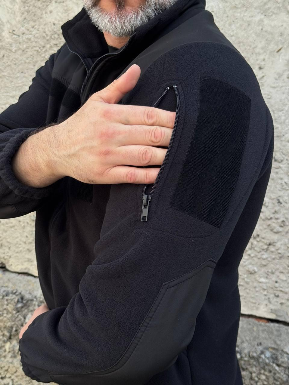 Black Fleece Jacket Police — Fleece Zip-Up