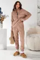 Спортивний костюм жіночий на флісі, колір бежевий, 257R90 - Фото 5