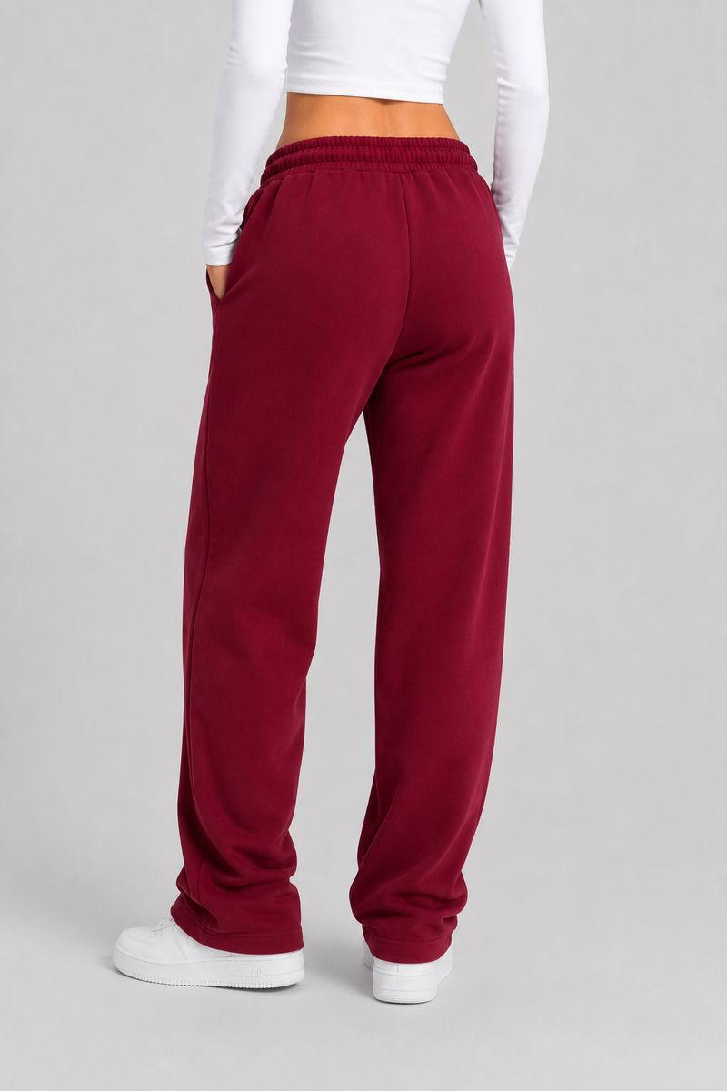 Спортивные штаны женские однотонные, цвет бордовый, 257R650