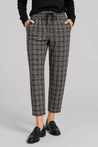 Women's fleece pants, beige color, 129R3826-11