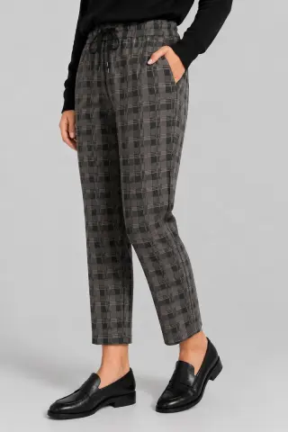 Women's fleece pants, beige color, 129R3826-11