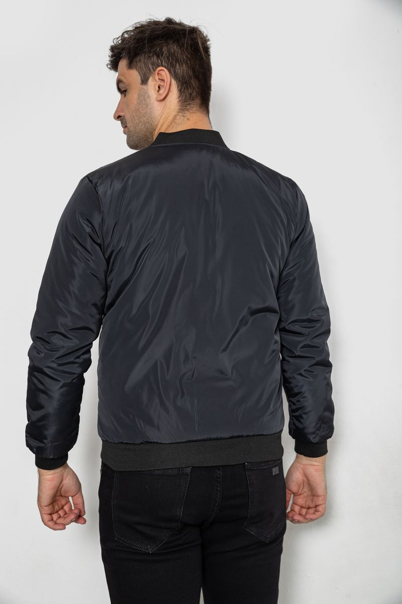 Men's Demi-Season Jacket, Black Color, 244R120
