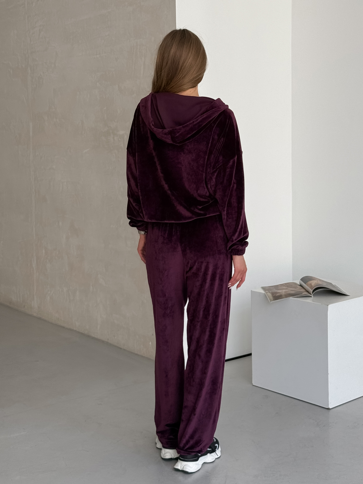 Velvet Transformer Suit 4 in 1 Burgundy Merlini Velurra