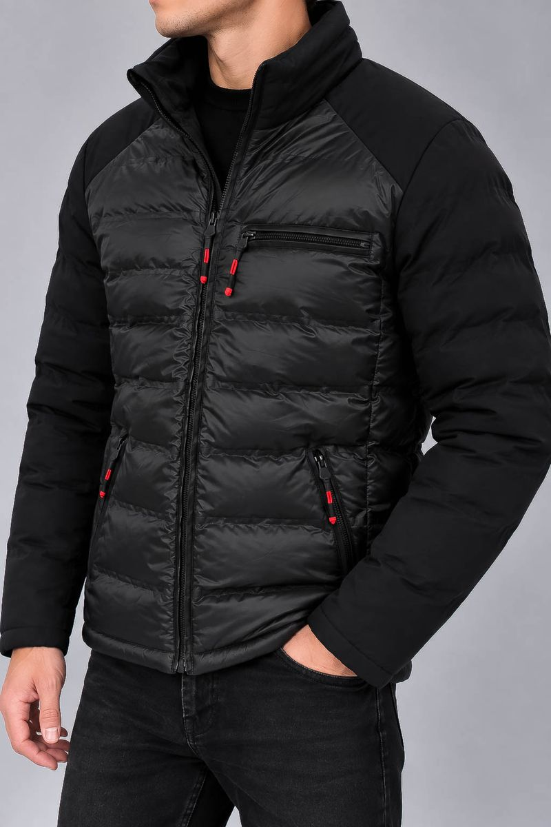 Men's Demi-Season Jacket 214R823-5, Black Color