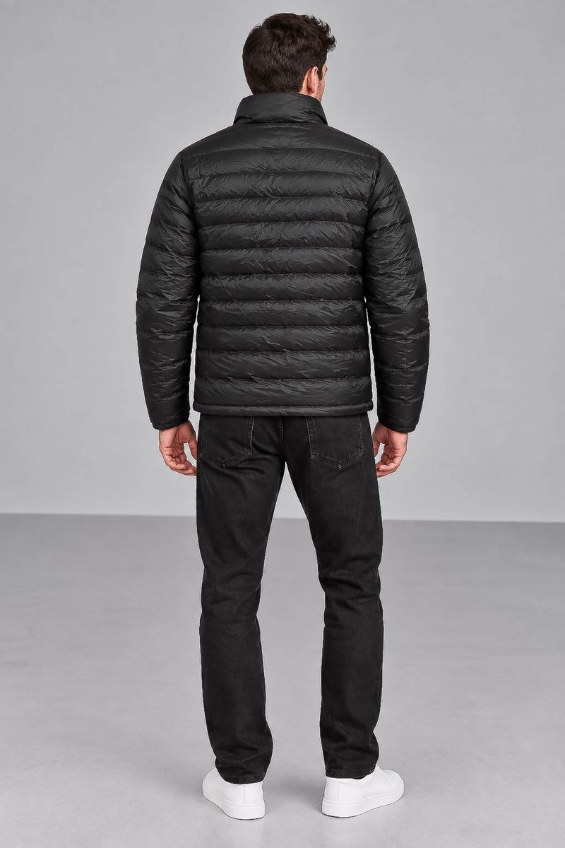 Men's demi-season jacket, black color, 214R837-5