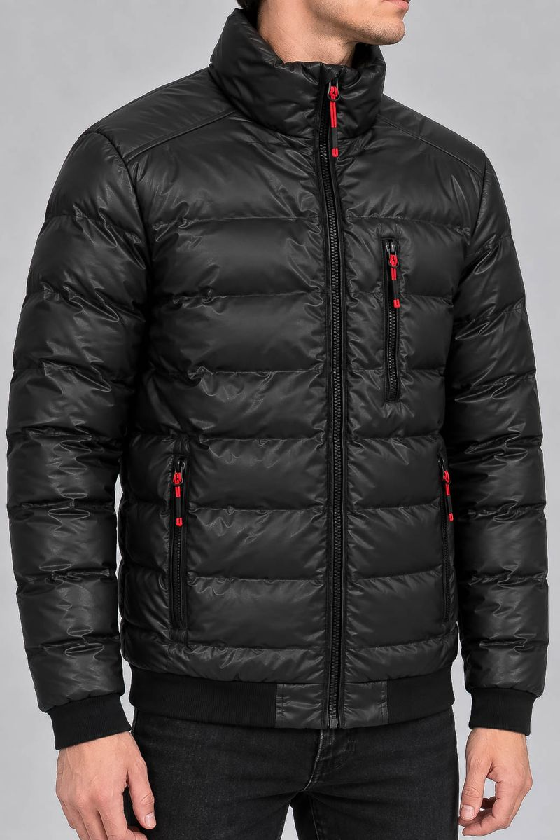Men's demi-season jacket, black color, 214R836-5