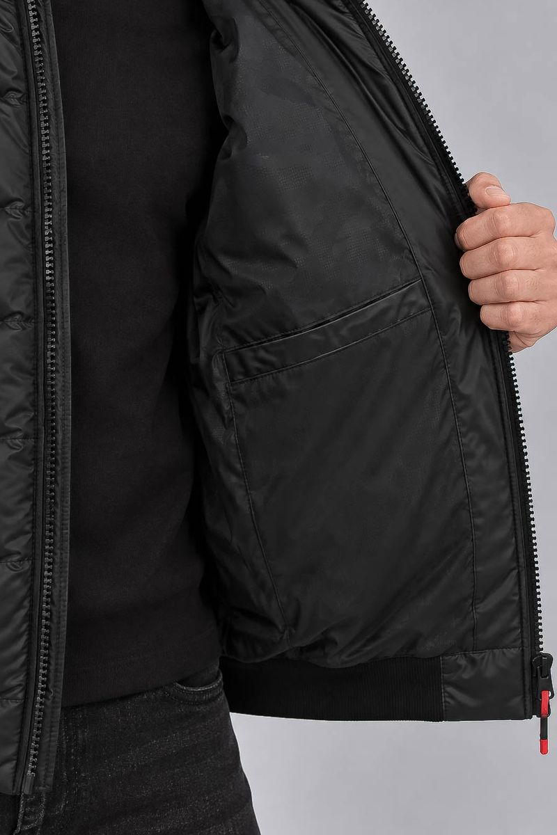 Men's demi-season jacket, black color, 214R836-5