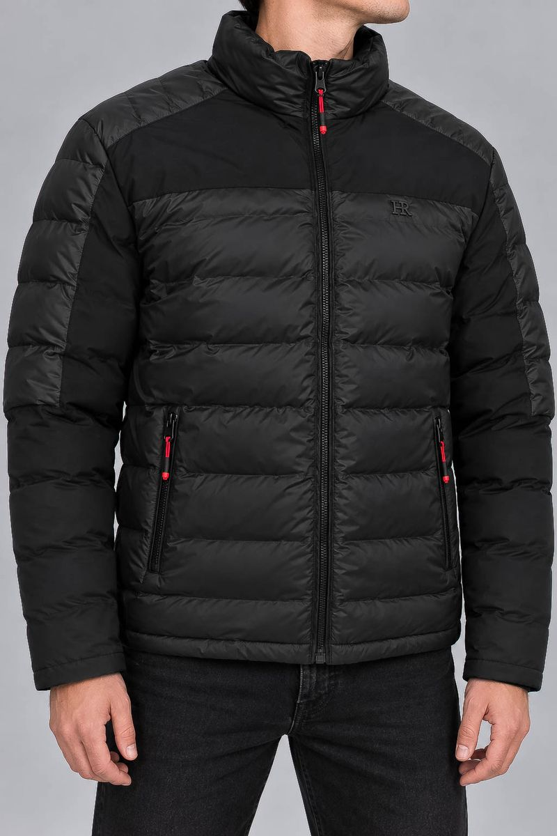 Men's demi-season jacket, black color, 214R831-5