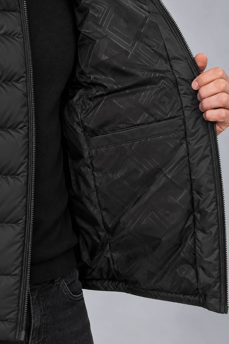 Men's demi-season jacket, black color, 214R831-5