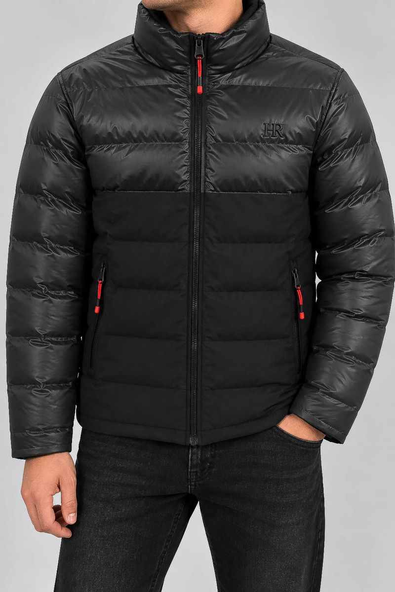 Men's demi-season jacket, black color, 214R826-5