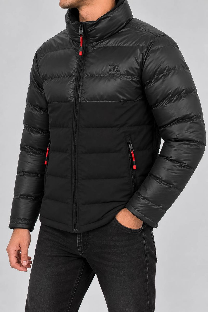 Men's demi-season jacket, black color, 214R826-5