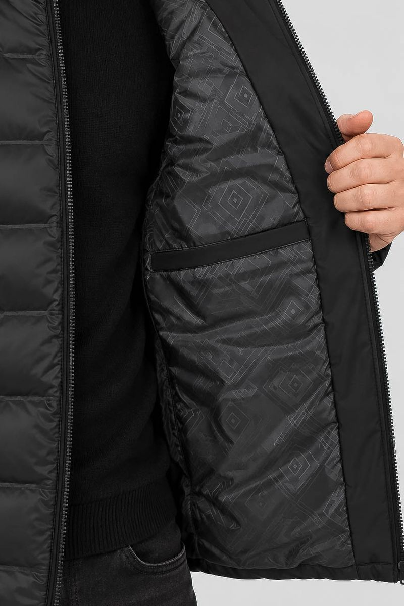 Men's demi-season jacket, black color, 214R823-5