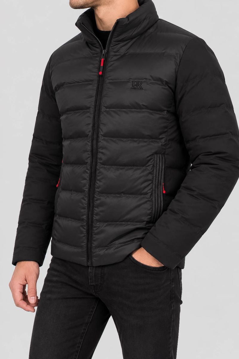 Men's demi-season jacket, black color, 214R823-5