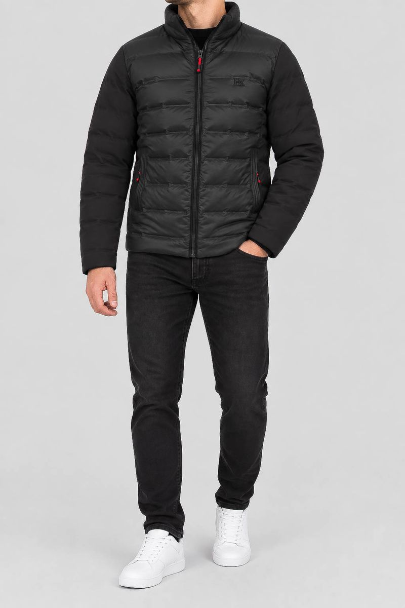 Men's demi-season jacket, black color, 214R823-5