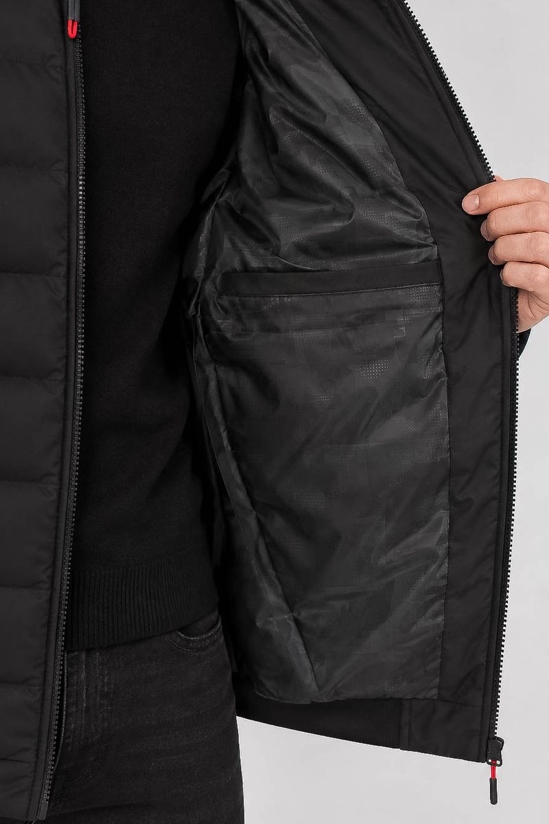 Men's demi-season jacket, black color, 214R819-5