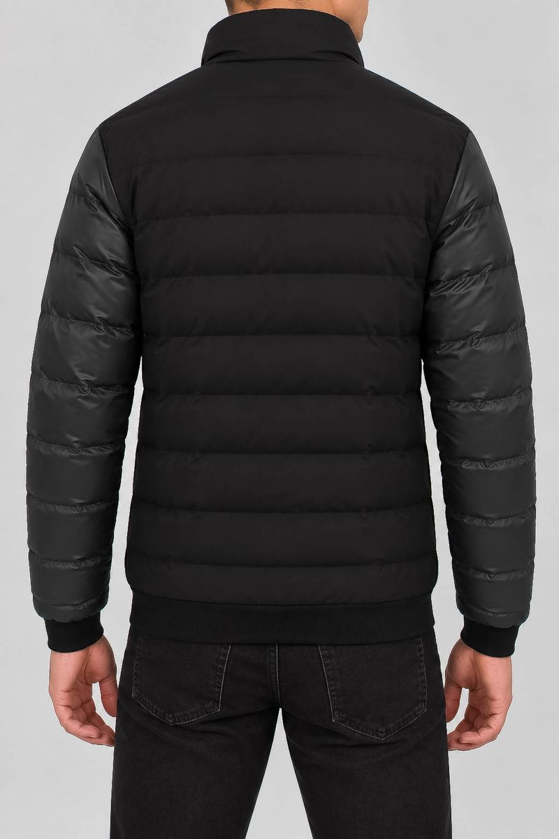 Men's demi-season jacket, black color, 214R819-5