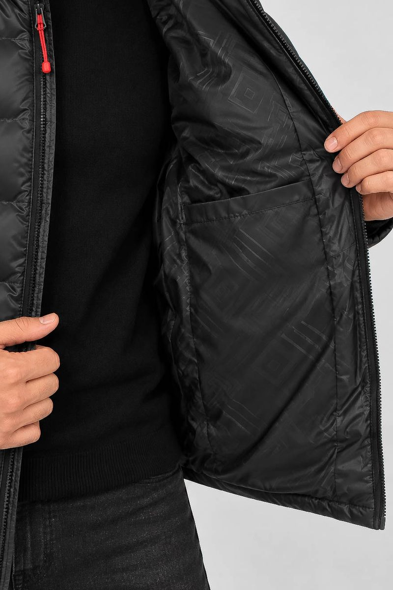 Men's demi-season jacket, black color, 214R818-5