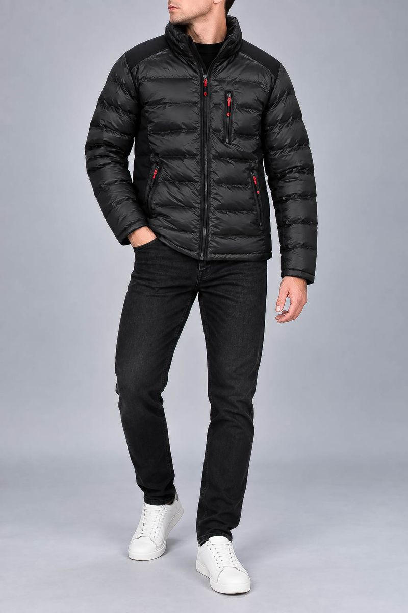 Men's Demi-Season Jacket, Black Color, 214R817-5