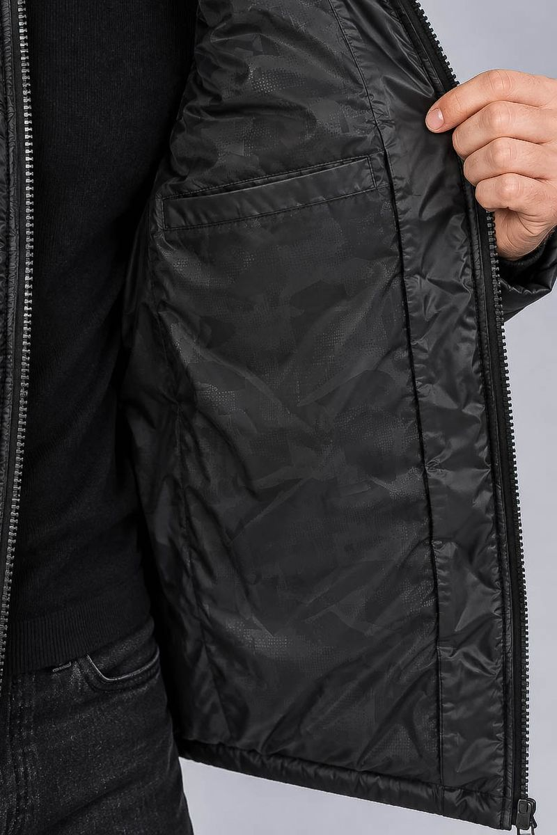 Men's Demi-Season Jacket, Black Color, 214R817-5
