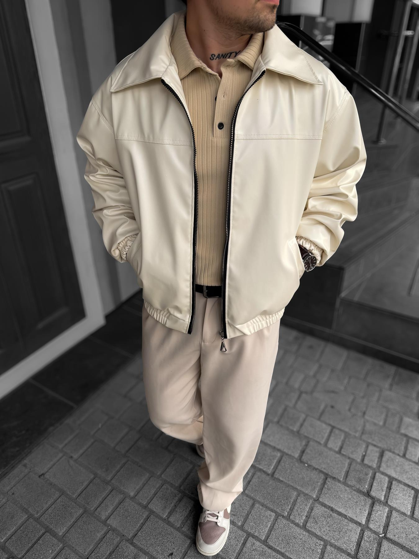 White Leather Jacket