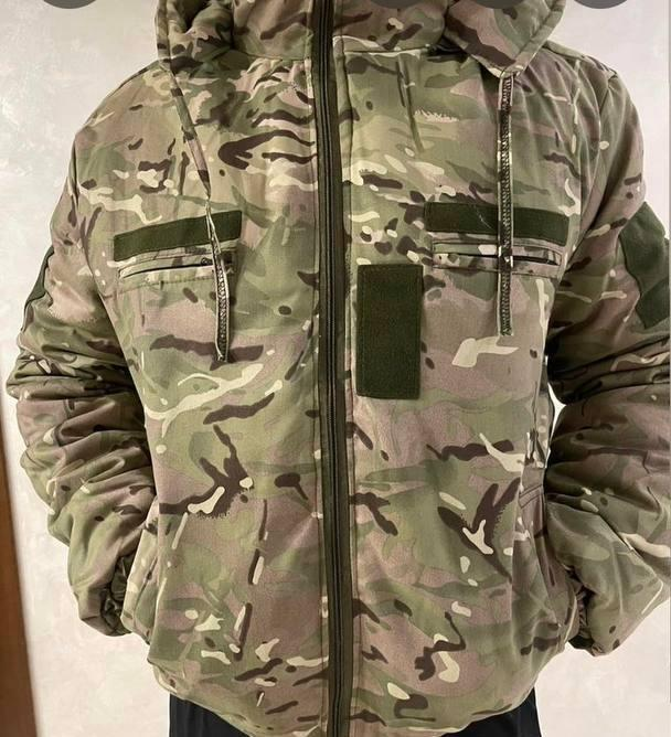 Winter Short Bushel Jacket with Elastic Cuff on Fleece Multicam